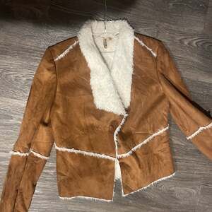 209 Sherpa Faux Suede Coat